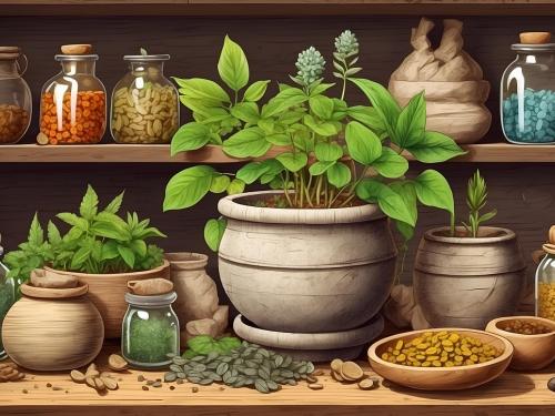 African traditional medicines - AI generated
